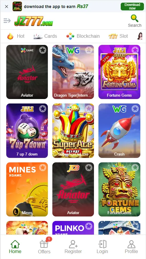 games in jz777 app