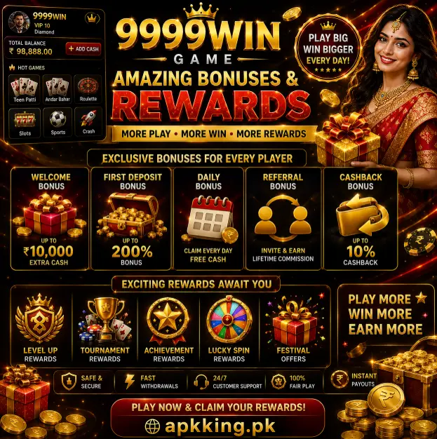 9999win bonuses